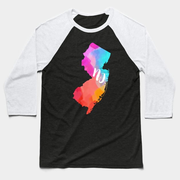 Colorful New Jersey Baseball T-Shirt by lolosenese